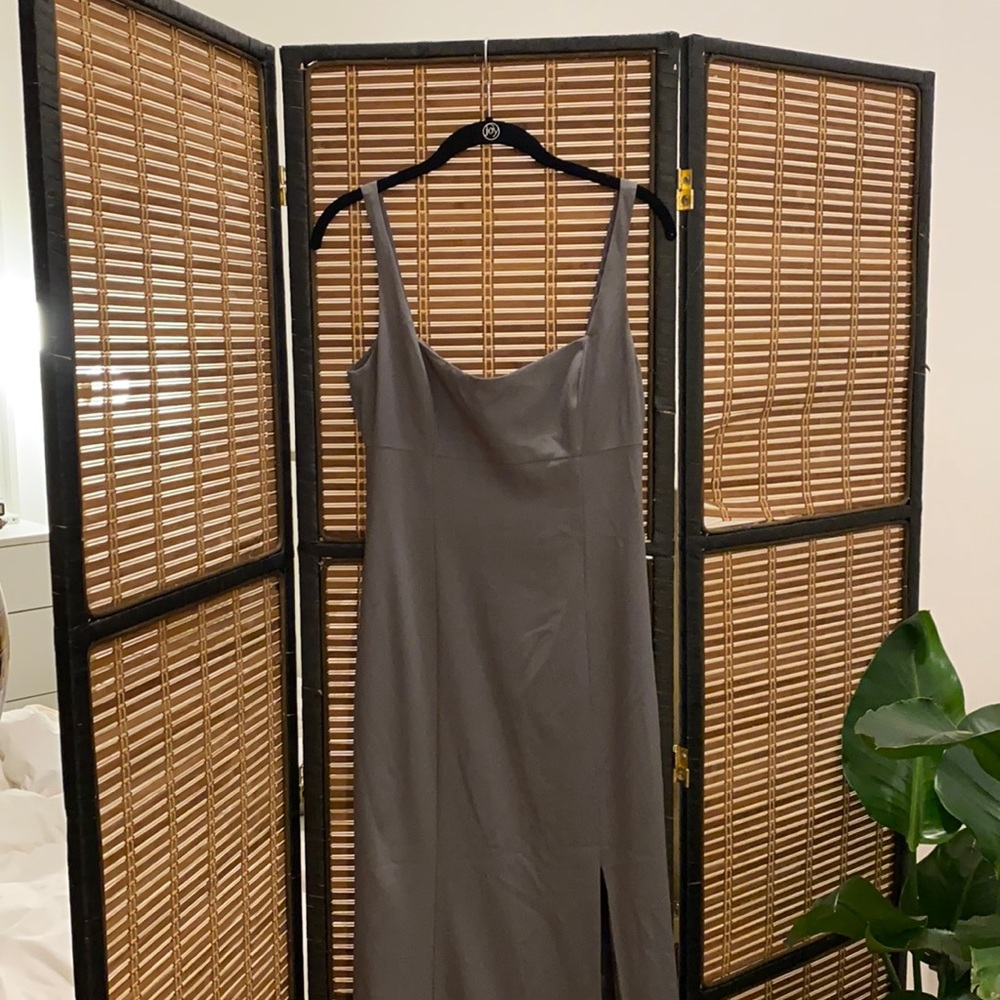 Kenna Amsale Bridesmaid Dress in Graphite (altered to size 4)